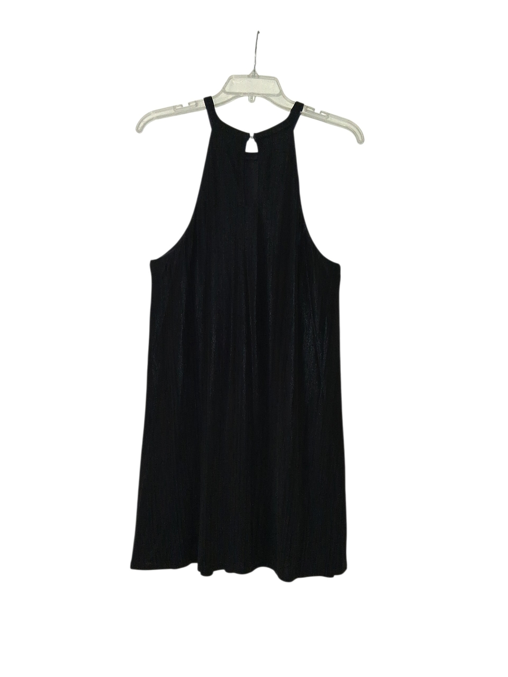 Paris Sunday Black Sleeveless Halter Neck Swing Dress Size L
